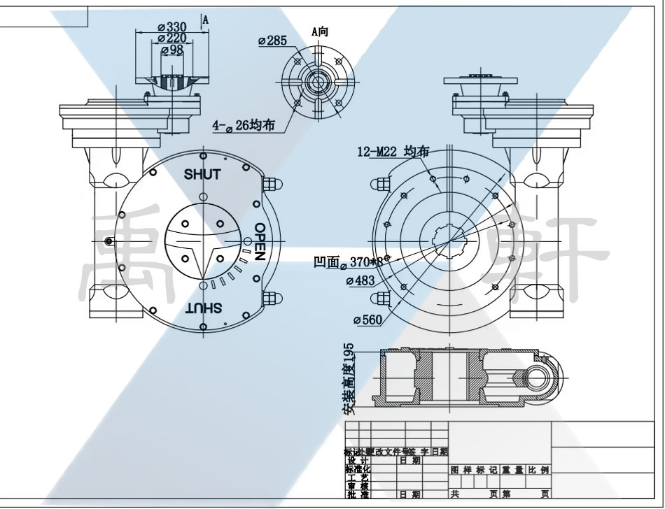 QDX3-D12电动香蕉视频日本连接尺寸图(图1)