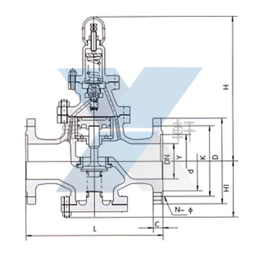 Y43H-16C-DN80蒸汽减压阀(图1)