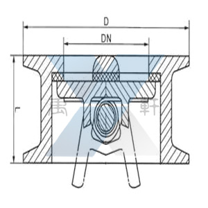 H76W-16P-DN100对夹蝶式止回阀(图3)