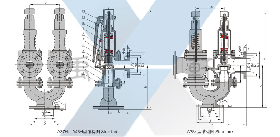 A37H-16C双联弹簧式安全阀(图1)